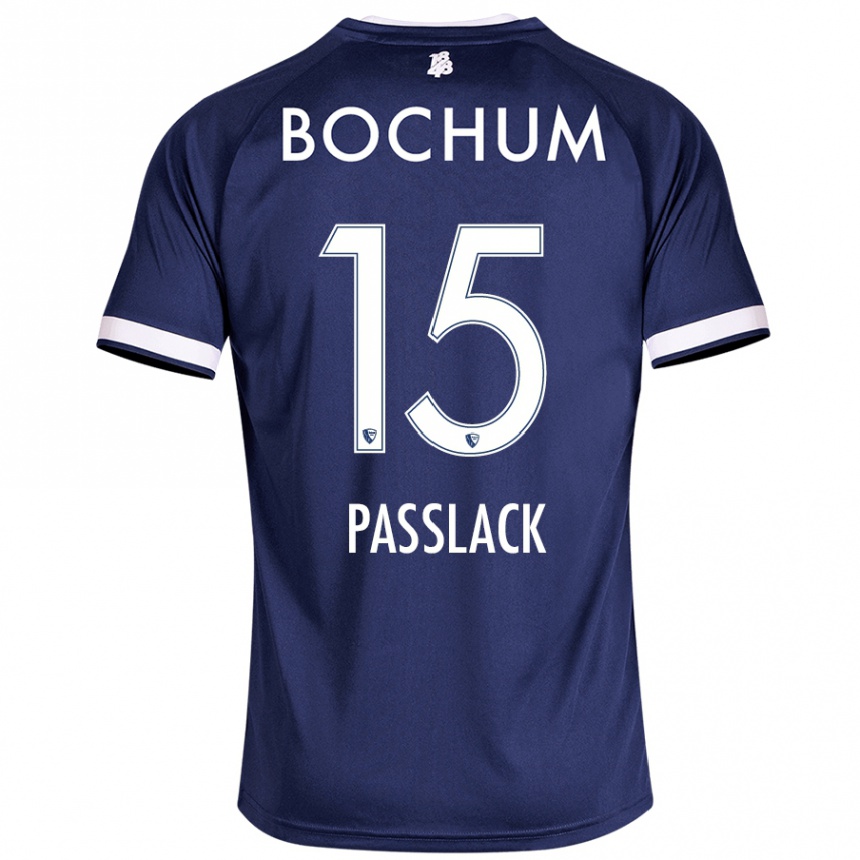 Niño Fútbol Camiseta Felix Passlack #15 Azul Oscuro 1ª Equipación 2024/25 México