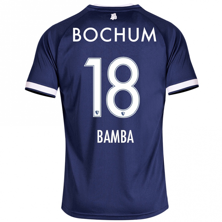 Niño Fútbol Camiseta Samuel Bamba #18 Azul Oscuro 1ª Equipación 2024/25 México