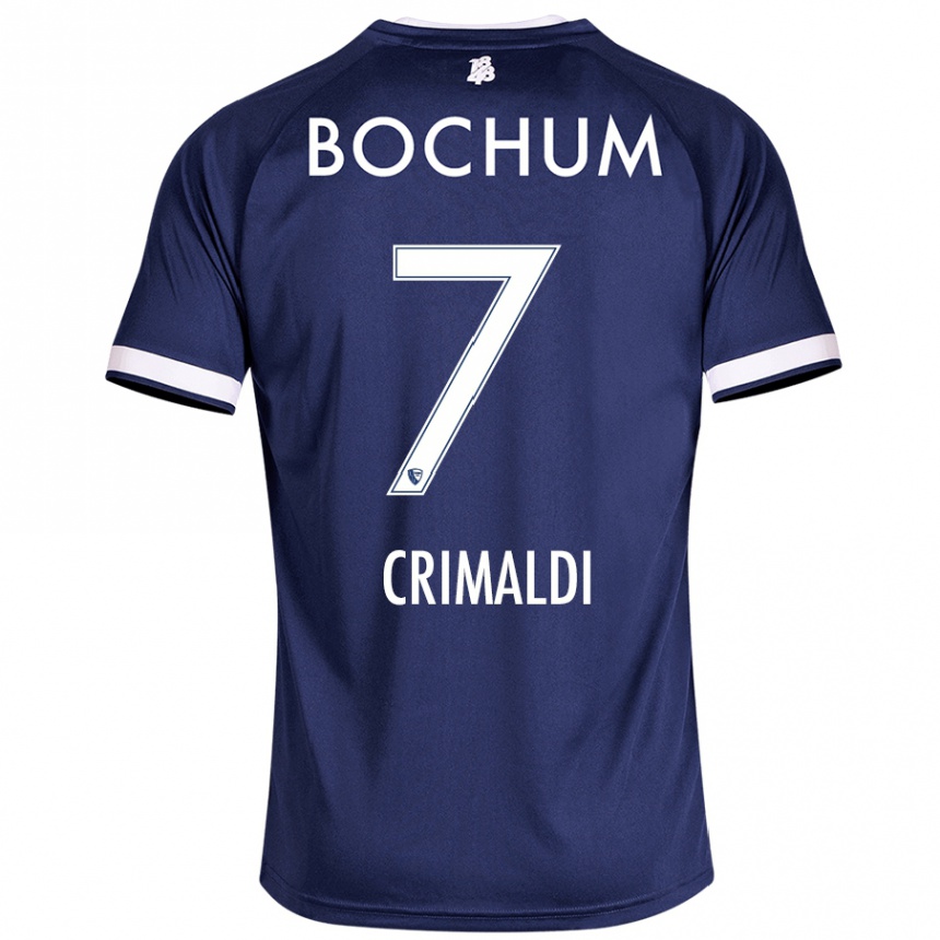 Niño Fútbol Camiseta Alessandro Crimaldi #7 Azul Oscuro 1ª Equipación 2024/25 México