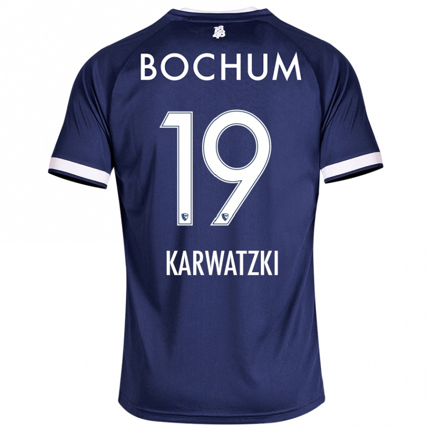 Niño Fútbol Camiseta Lucy Karwatzki #19 Azul Oscuro 1ª Equipación 2024/25 México