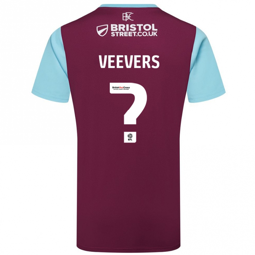 Niño Fútbol Camiseta Charlie Veevers #0 Borgoña Azul Cielo 1ª Equipación 2024/25 México