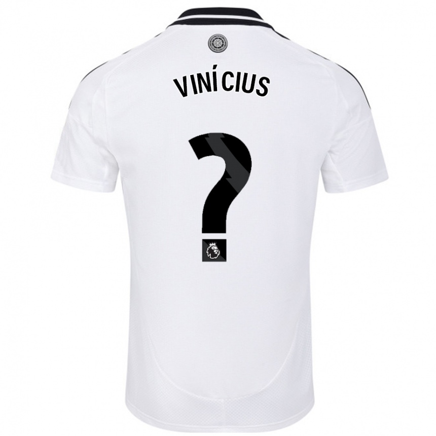 Niño Fútbol Camiseta Carlos Vinícius #0 Blanco 1ª Equipación 2024/25 México