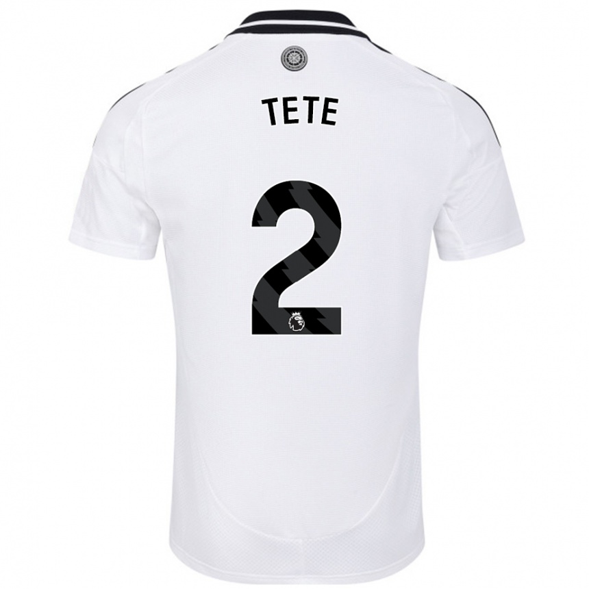 Niño Fútbol Camiseta Kenny Tete #2 Blanco 1ª Equipación 2024/25 México