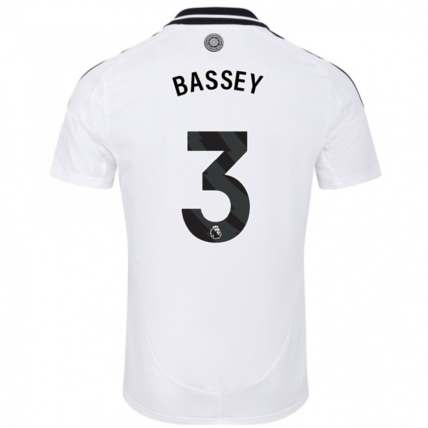 Niño Fútbol Camiseta Calvin Bassey #3 Blanco 1ª Equipación 2024/25 México