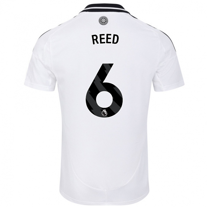 Niño Fútbol Camiseta Harrison Reed #6 Blanco 1ª Equipación 2024/25 México