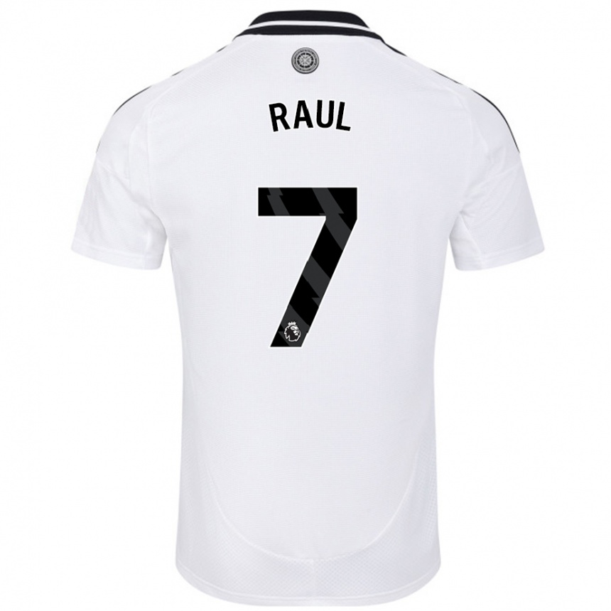 Niño Fútbol Camiseta Raúl Jiménez #7 Blanco 1ª Equipación 2024/25 México