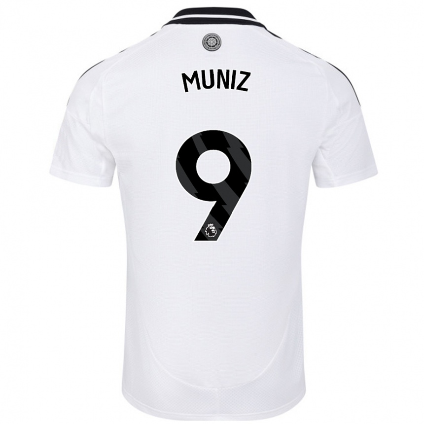 Niño Fútbol Camiseta Rodrigo Muniz #9 Blanco 1ª Equipación 2024/25 México