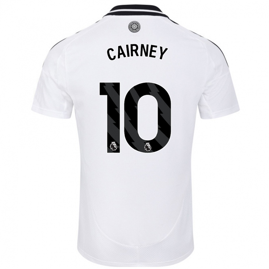 Niño Fútbol Camiseta Tom Cairney #10 Blanco 1ª Equipación 2024/25 México