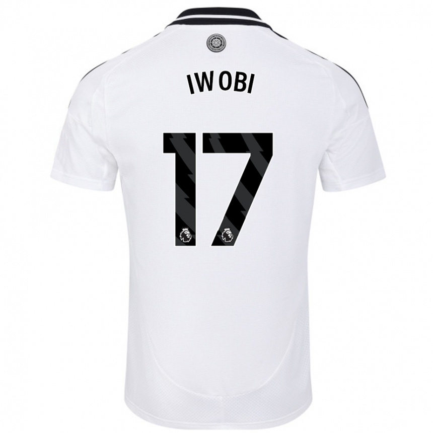 Niño Fútbol Camiseta Alex Iwobi #17 Blanco 1ª Equipación 2024/25 México