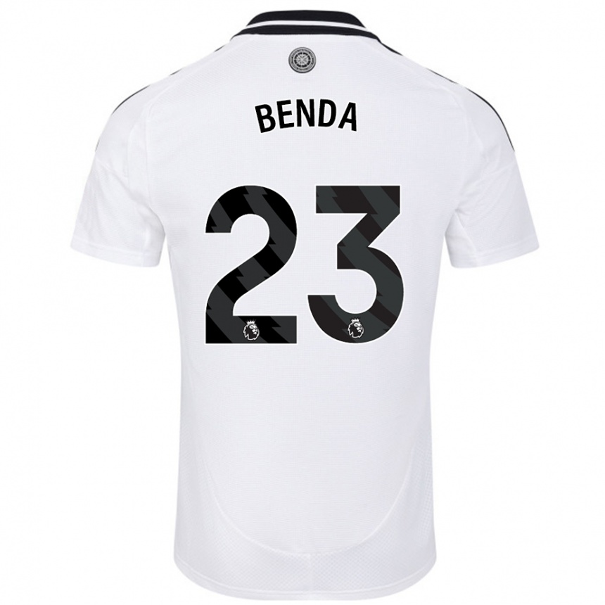 Niño Fútbol Camiseta Steven Benda #23 Blanco 1ª Equipación 2024/25 México