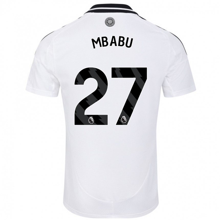 Niño Fútbol Camiseta Kevin Mbabu #27 Blanco 1ª Equipación 2024/25 México