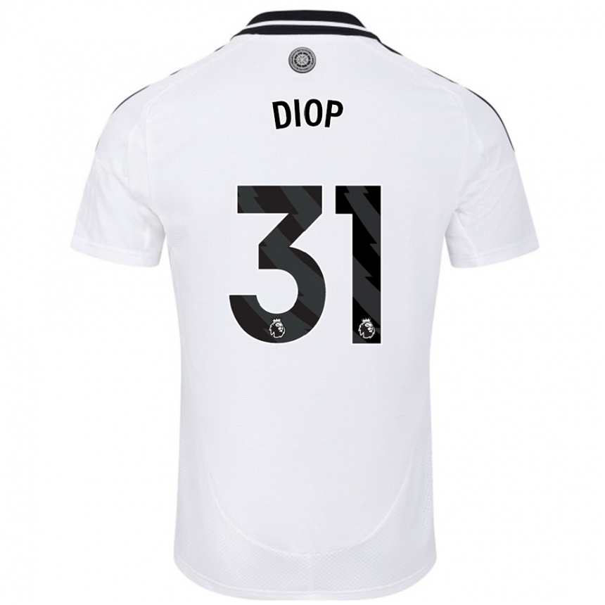 Niño Fútbol Camiseta Issa Diop #31 Blanco 1ª Equipación 2024/25 México