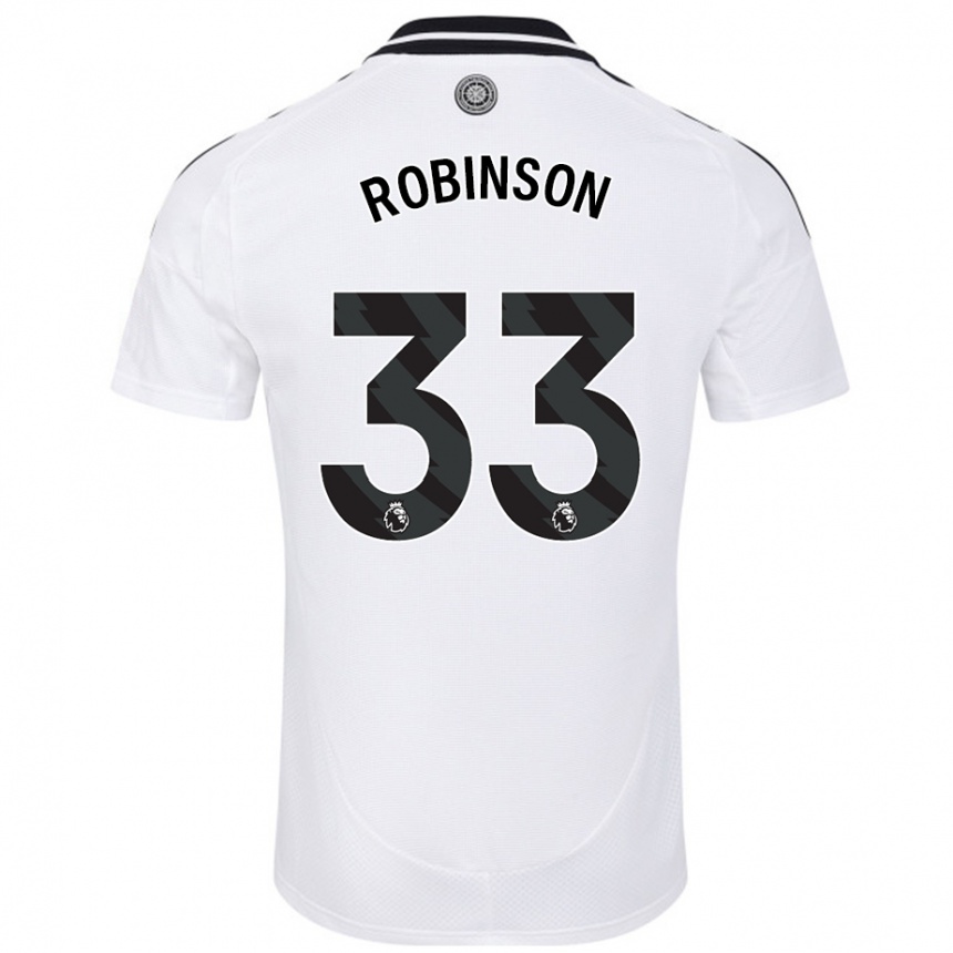 Niño Fútbol Camiseta Antonee Robinson #33 Blanco 1ª Equipación 2024/25 México