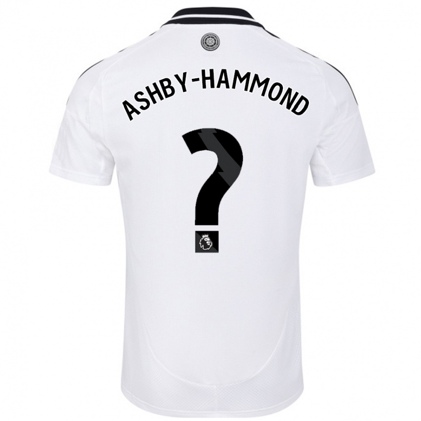 Niño Fútbol Camiseta Luca Ashby-Hammond #0 Blanco 1ª Equipación 2024/25 México