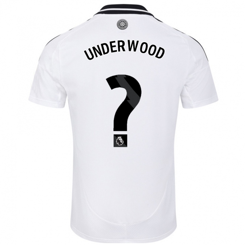 Niño Fútbol Camiseta Marco Underwood #0 Blanco 1ª Equipación 2024/25 México