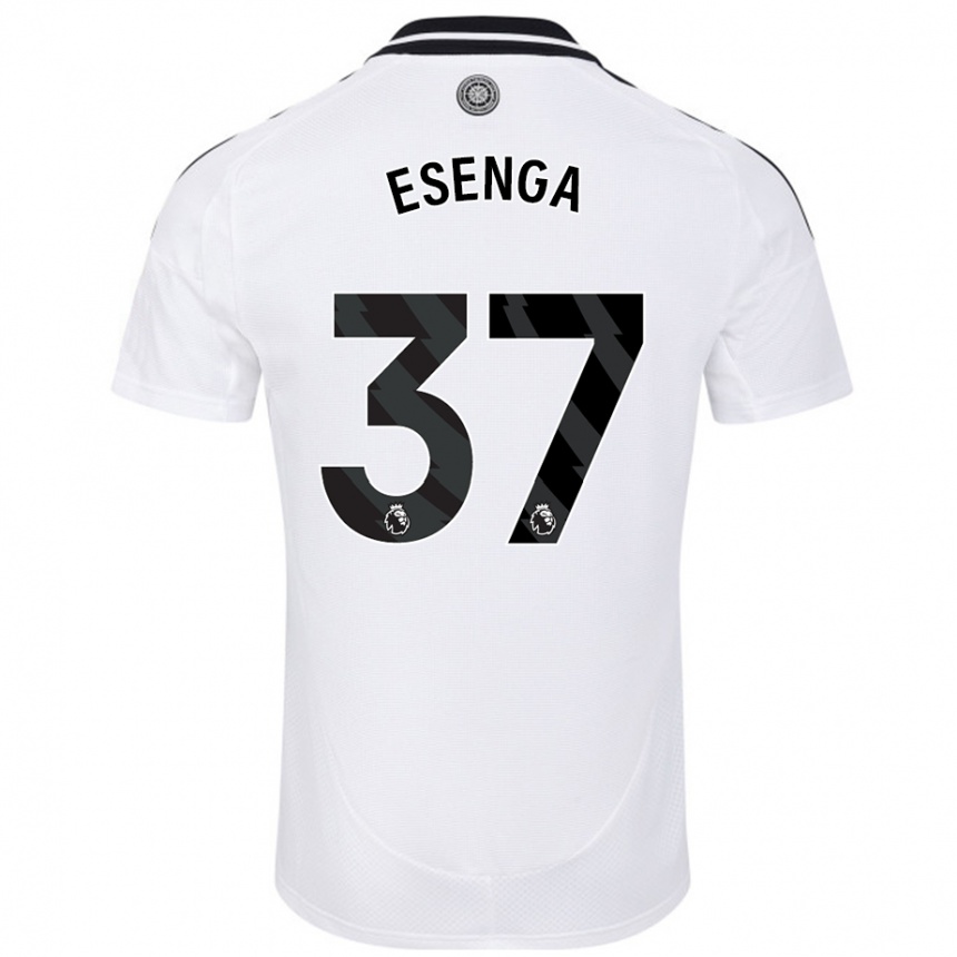 Niño Fútbol Camiseta Jonathan Esenga #37 Blanco 1ª Equipación 2024/25 México