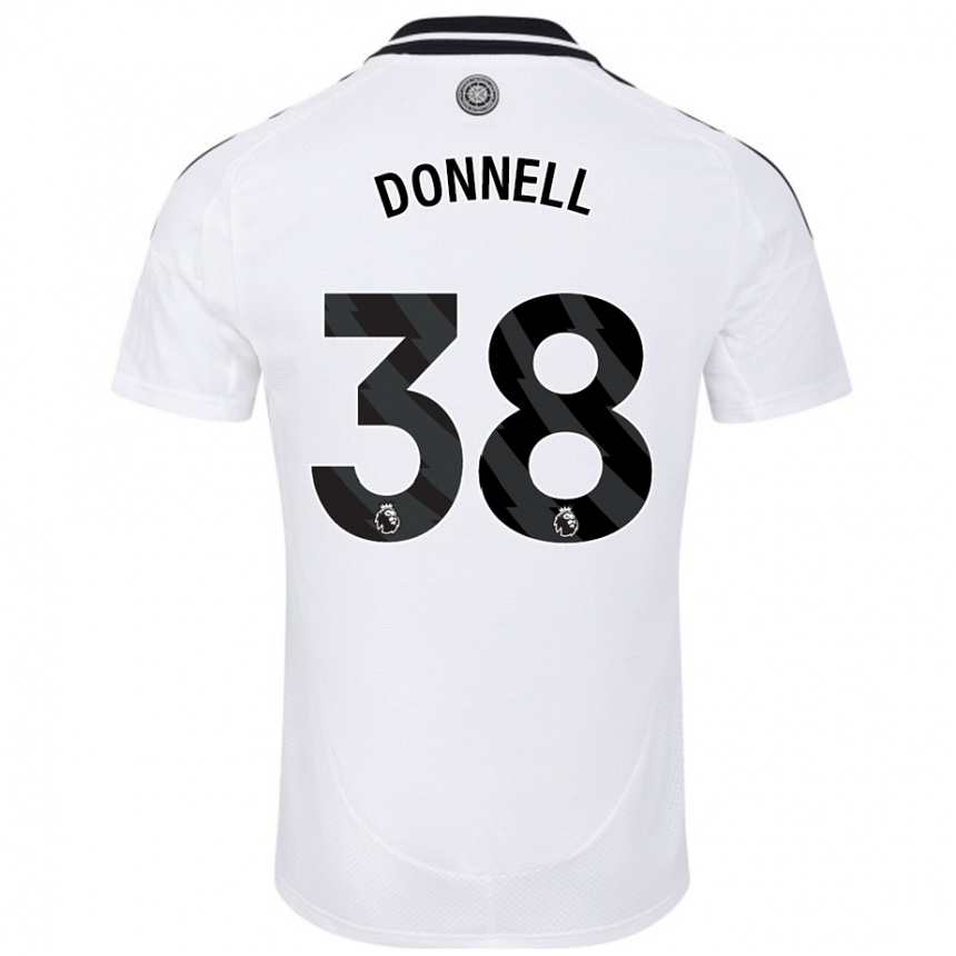 Niño Fútbol Camiseta Chris Donnell #38 Blanco 1ª Equipación 2024/25 México