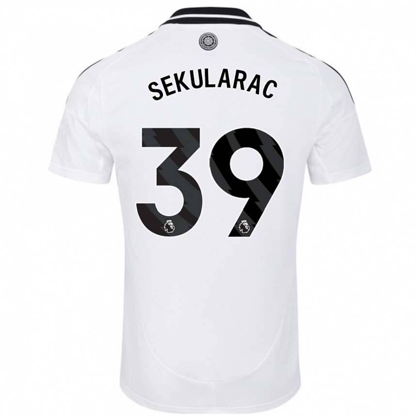 Niño Fútbol Camiseta Kristian Sekularac #39 Blanco 1ª Equipación 2024/25 México