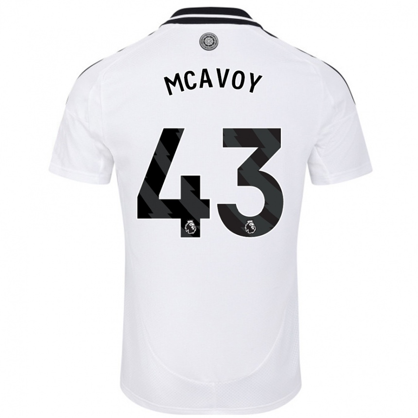 Niño Fútbol Camiseta Connor Mcavoy #43 Blanco 1ª Equipación 2024/25 México