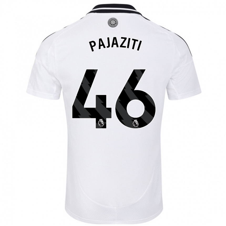 Niño Fútbol Camiseta Adrion Pajaziti #46 Blanco 1ª Equipación 2024/25 México