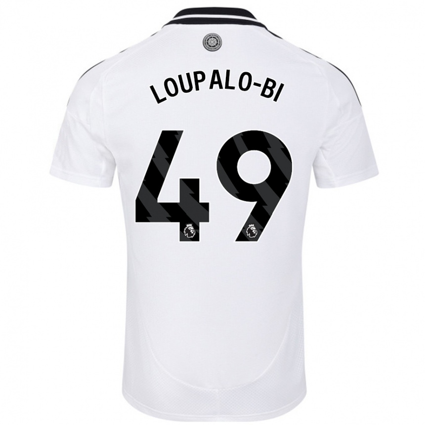 Niño Fútbol Camiseta Aaron Loupalo-Bi #49 Blanco 1ª Equipación 2024/25 México