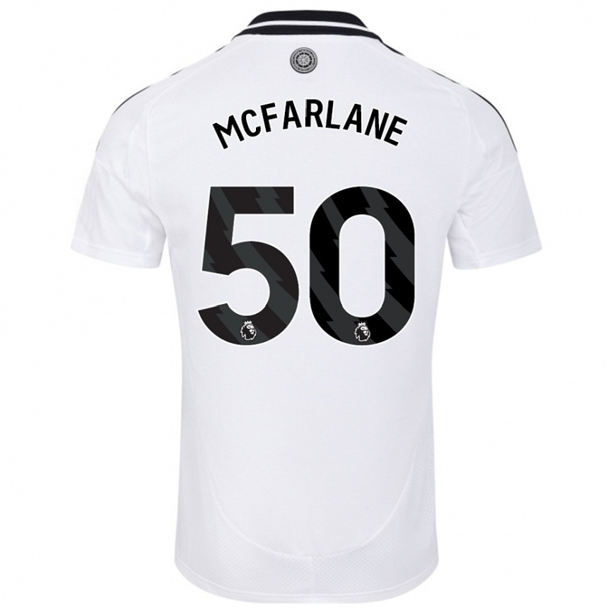 Niño Fútbol Camiseta Callum Mcfarlane #50 Blanco 1ª Equipación 2024/25 México