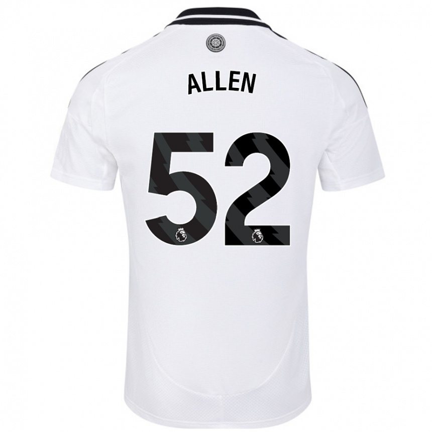 Niño Fútbol Camiseta Michael Allen #52 Blanco 1ª Equipación 2024/25 México