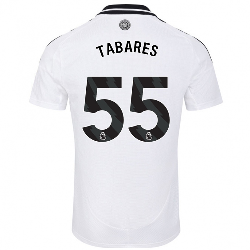 Niño Fútbol Camiseta Samuel Tabares #55 Blanco 1ª Equipación 2024/25 México