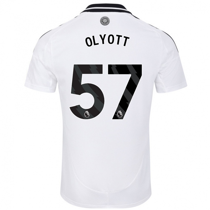 Niño Fútbol Camiseta Tom Olyott #57 Blanco 1ª Equipación 2024/25 México