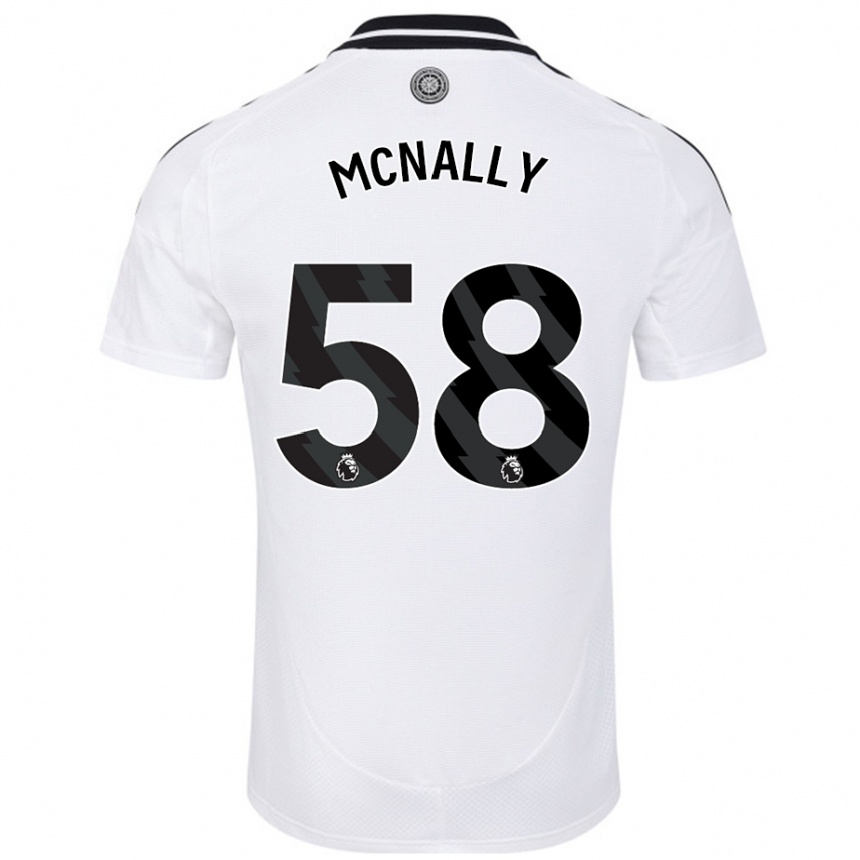 Niño Fútbol Camiseta Alfie Mcnally #58 Blanco 1ª Equipación 2024/25 México