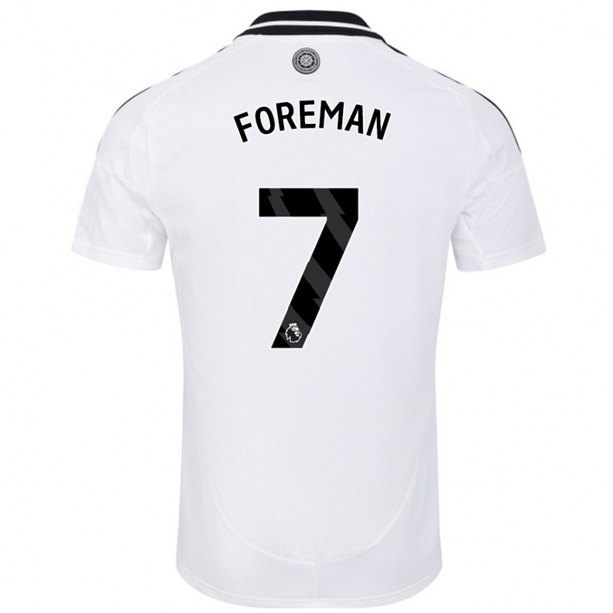 Niño Fútbol Camiseta Tia Foreman #7 Blanco 1ª Equipación 2024/25 México