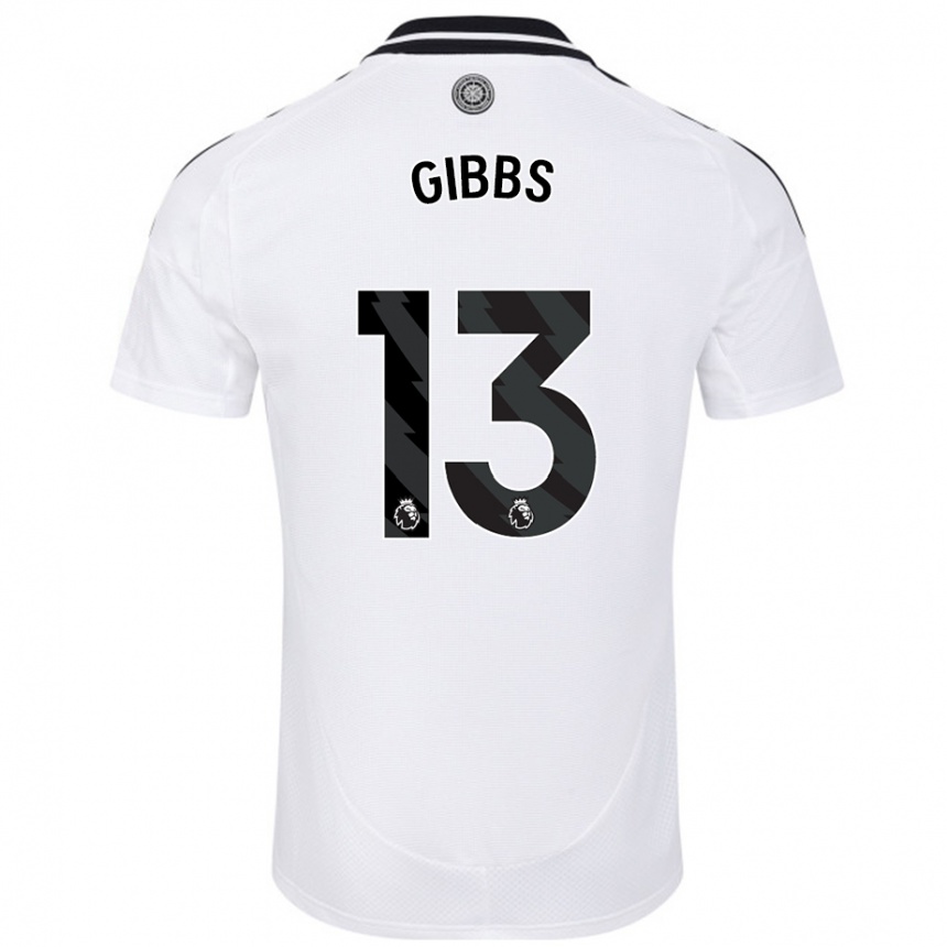 Niño Fútbol Camiseta Frankie Gibbs #13 Blanco 1ª Equipación 2024/25 México