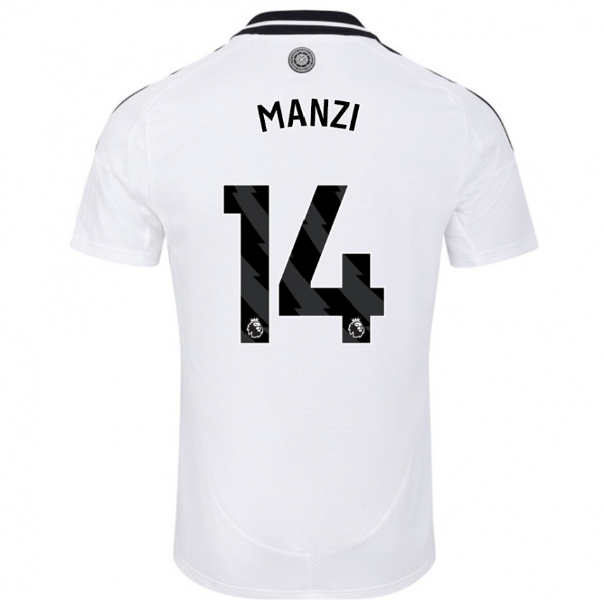 Niño Fútbol Camiseta Sophie Manzi #14 Blanco 1ª Equipación 2024/25 México