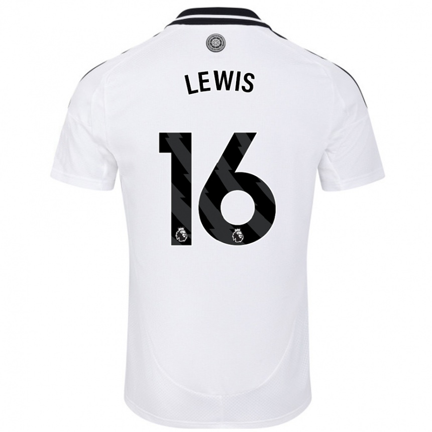 Niño Fútbol Camiseta Milla Lewis #16 Blanco 1ª Equipación 2024/25 México