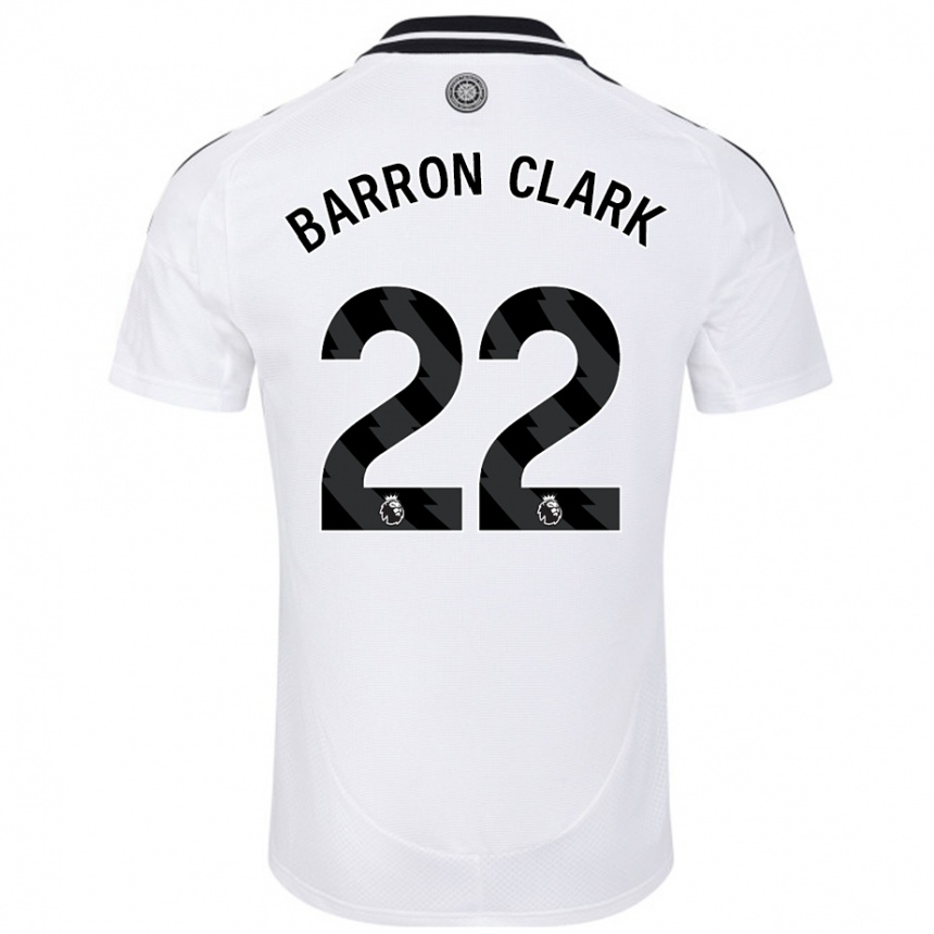 Niño Fútbol Camiseta Betty Barron-Clark #22 Blanco 1ª Equipación 2024/25 México