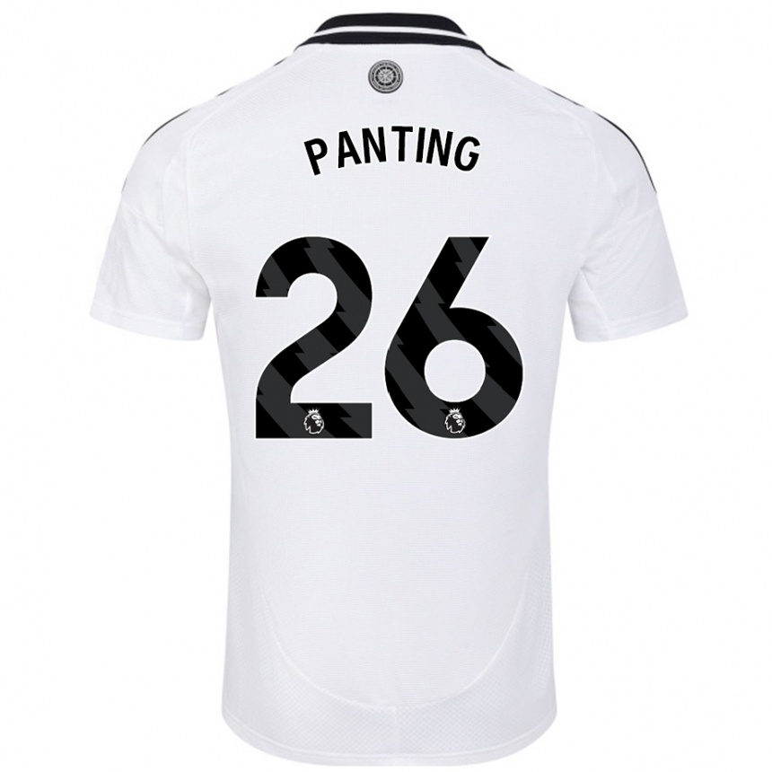 Niño Fútbol Camiseta Rachel Panting #26 Blanco 1ª Equipación 2024/25 México