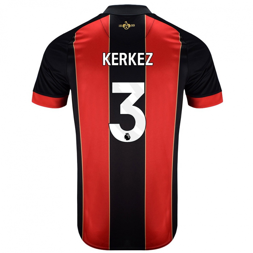 Niño Fútbol Camiseta Milos Kerkez #3 Rojo Negro 1ª Equipación 2024/25 México