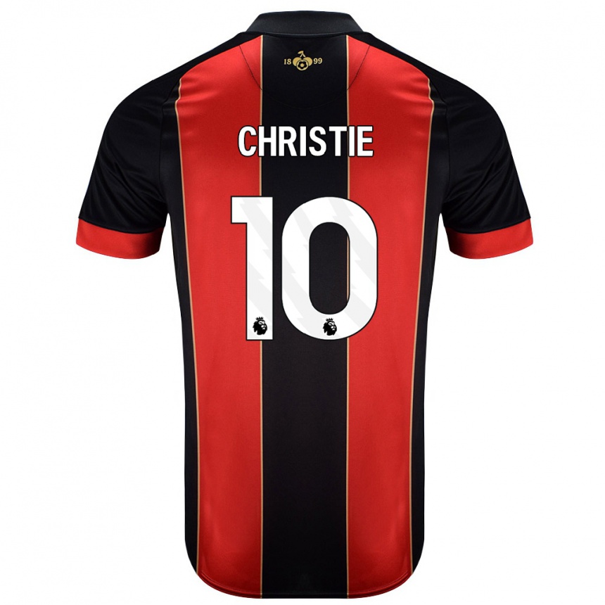 Niño Fútbol Camiseta Ryan Christie #10 Rojo Negro 1ª Equipación 2024/25 México