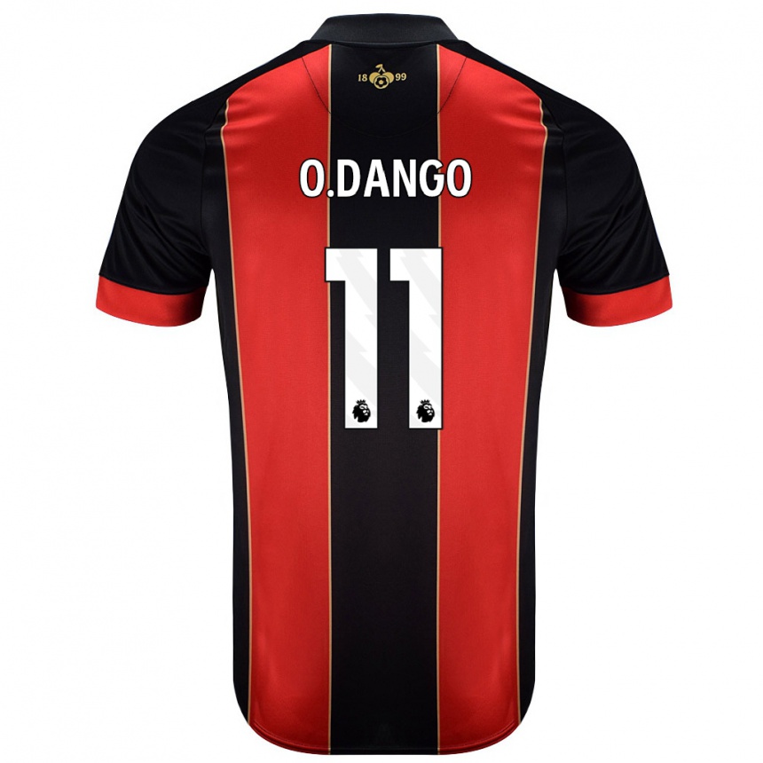 Niño Fútbol Camiseta Dango Ouattara #11 Rojo Negro 1ª Equipación 2024/25 México