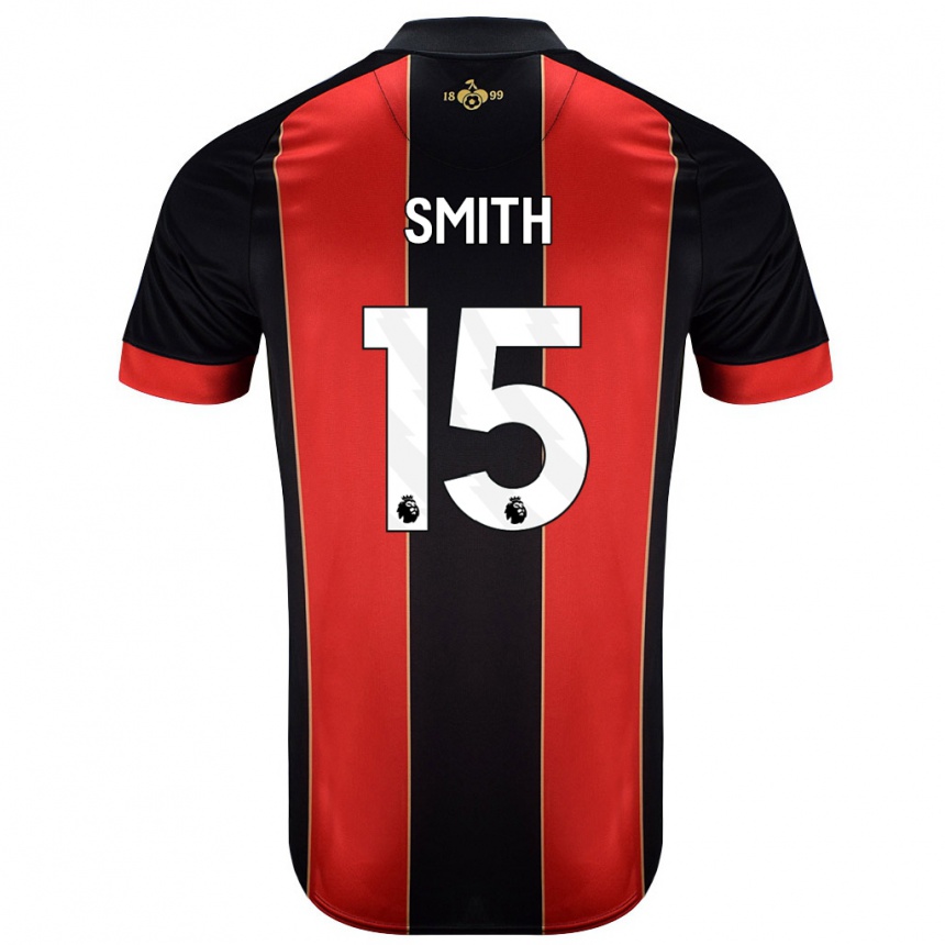 Niño Fútbol Camiseta Adam Smith #15 Rojo Negro 1ª Equipación 2024/25 México