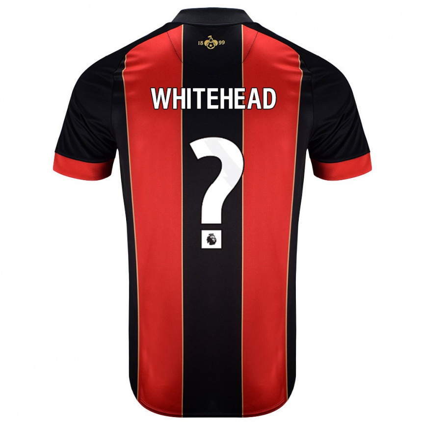 Niño Fútbol Camiseta Tommy Whitehead #0 Rojo Negro 1ª Equipación 2024/25 México