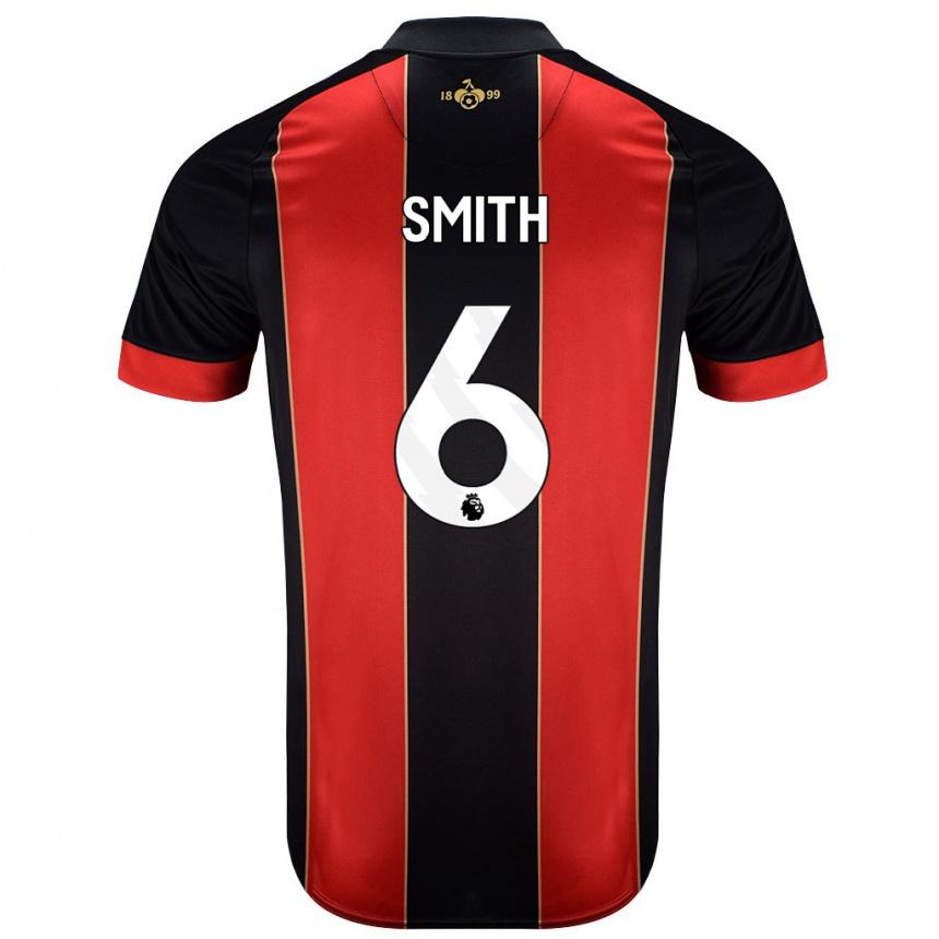 Niño Fútbol Camiseta Maisy Smith #6 Rojo Negro 1ª Equipación 2024/25 México