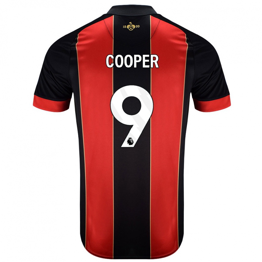 Niño Fútbol Camiseta Lucy Cooper #9 Rojo Negro 1ª Equipación 2024/25 México