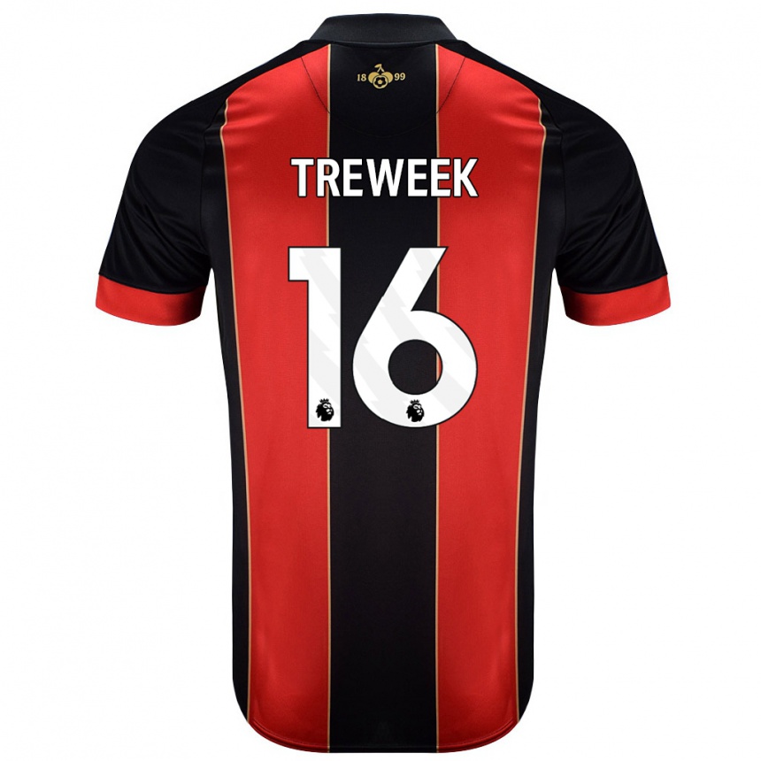 Niño Fútbol Camiseta Jess Treweek #16 Rojo Negro 1ª Equipación 2024/25 México