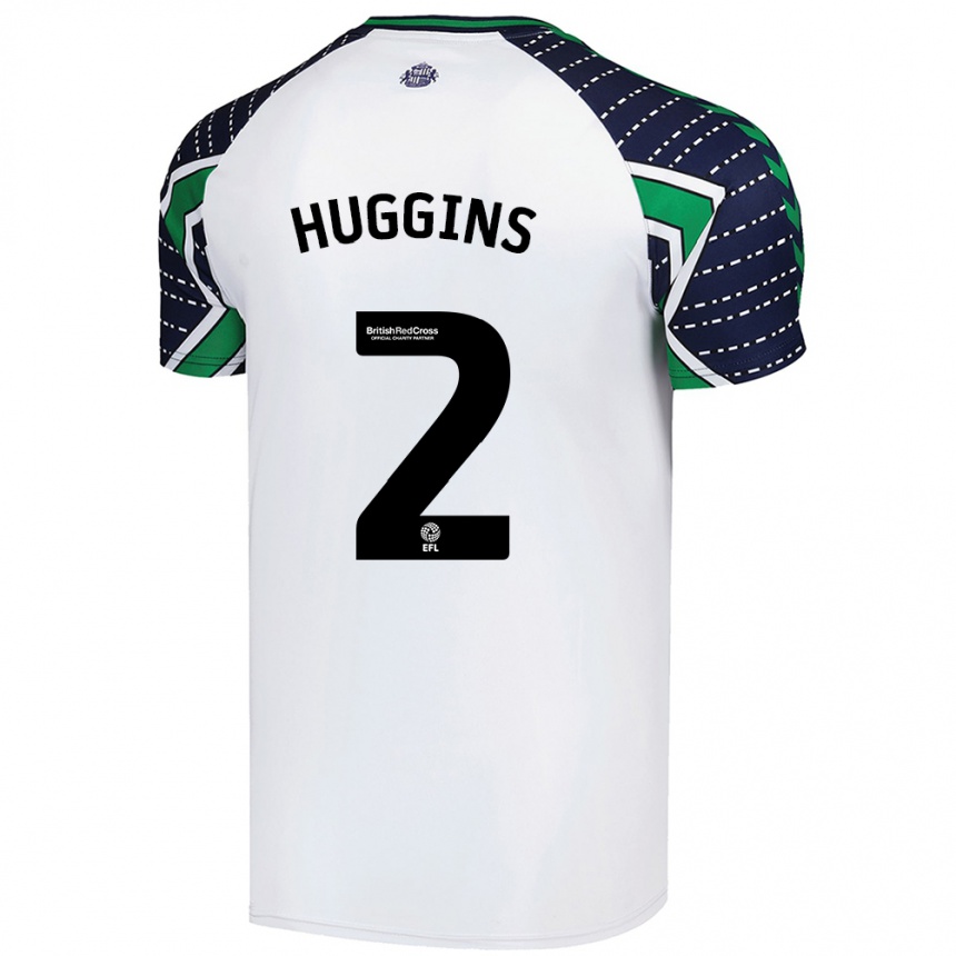 Niño Fútbol Camiseta Niall Huggins #2 Blanco 2ª Equipación 2024/25 México