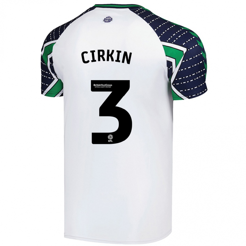 Niño Fútbol Camiseta Dennis Cirkin #3 Blanco 2ª Equipación 2024/25 México