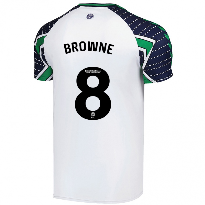 Niño Fútbol Camiseta Alan Browne #8 Blanco 2ª Equipación 2024/25 México