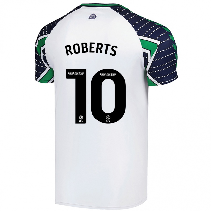 Niño Fútbol Camiseta Patrick Roberts #10 Blanco 2ª Equipación 2024/25 México