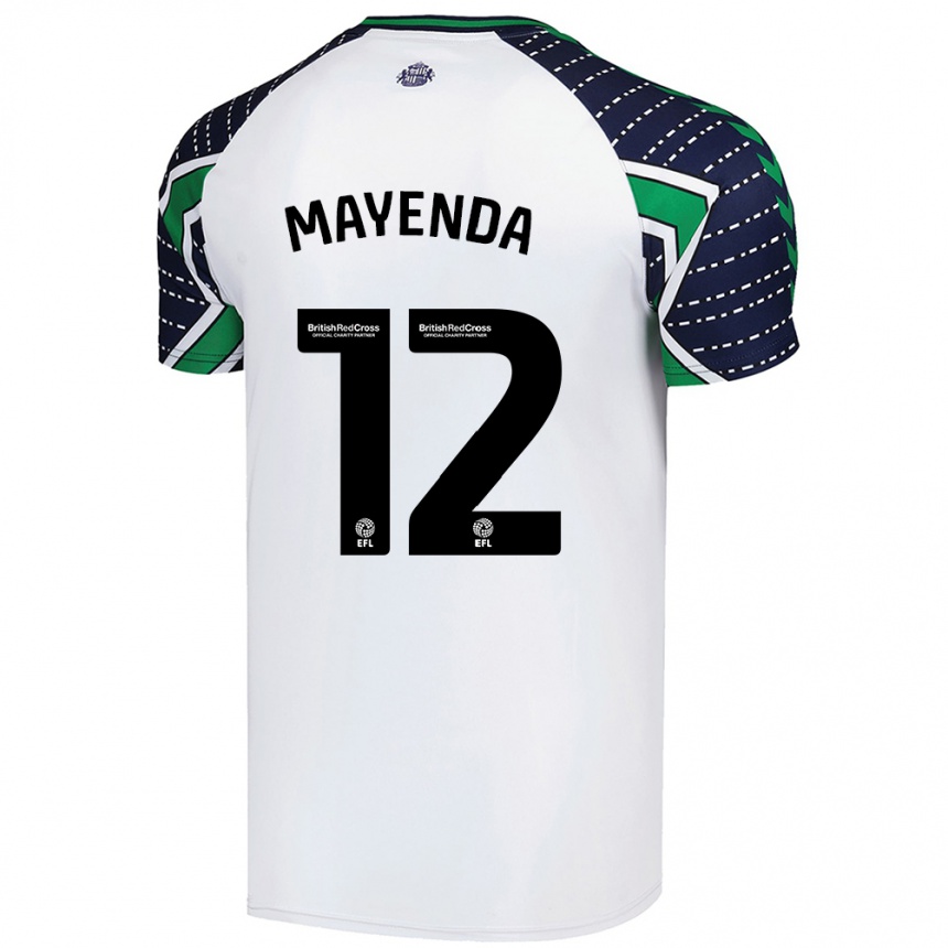 Niño Fútbol Camiseta Eliezer Mayenda #12 Blanco 2ª Equipación 2024/25 México