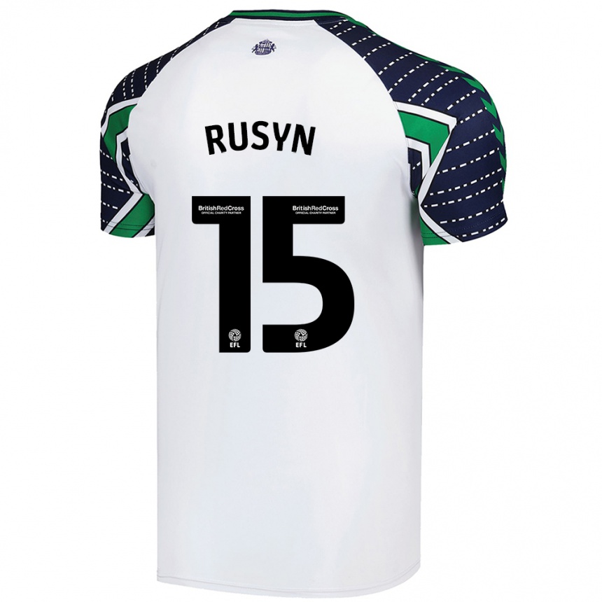 Niño Fútbol Camiseta Nazariy Rusyn #15 Blanco 2ª Equipación 2024/25 México